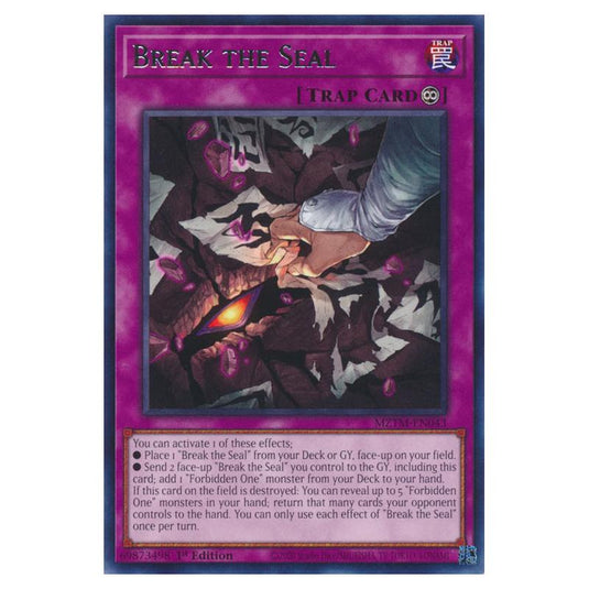 Yu-Gi-Oh! - Maze of the Master - Break the Seal (Rare) MZTM-EN043