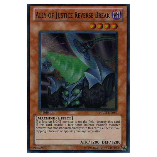 Yu-Gi-Oh! - Hidden Arsenal 2 - Ally of Justice Reverse Break (Super Rare) HA02-EN050