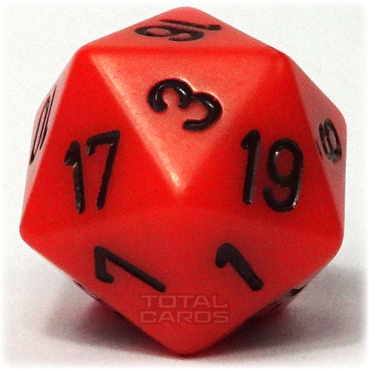 Chessex - Opaque 16mm D20 - Orange w/Black