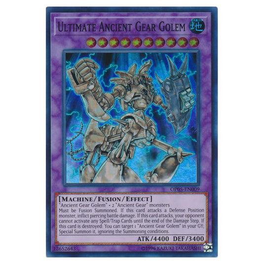 Yu-Gi-Oh! - OTS Tournament Pack 5 - Ultimate Ancient Gear Golem (Super Rare) OP05-EN009