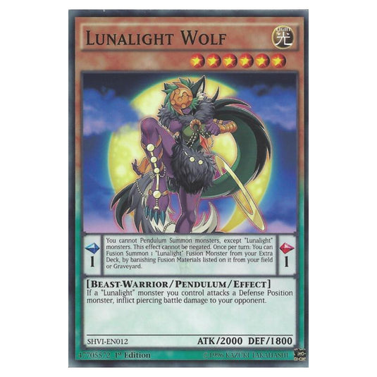 Yu-Gi-Oh! - Shining Victories - Lunalight Wolf (Common) SHVI-EN012