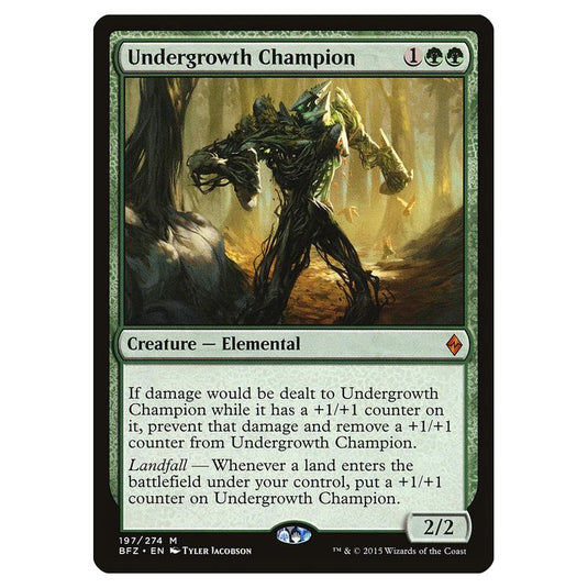Magic The Gathering - Battle For Zendikar - Undergrowth Champion - 197/274 (Foil)