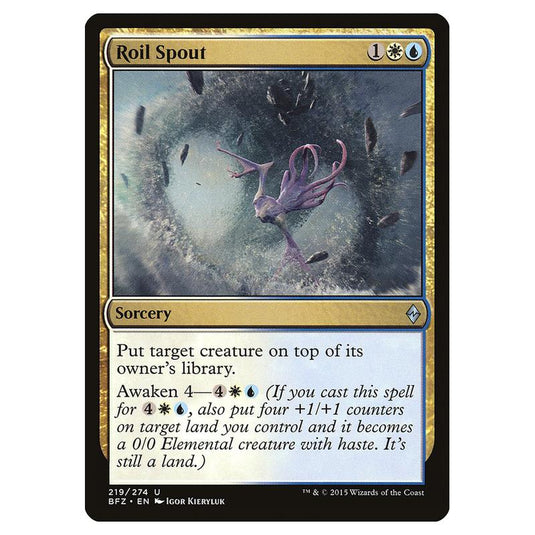Magic The Gathering - Battle For Zendikar - Roil Spout - 219/274 (Foil)