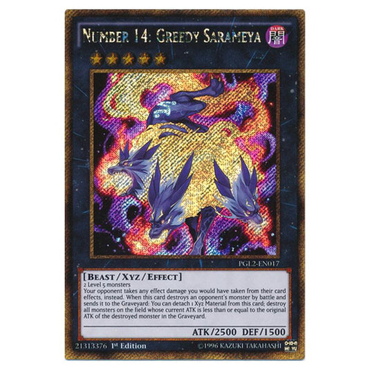 Yu-Gi-Oh! - Premium Gold - Return of the Bling - Number 14: Greedy Sarameya (Gold Secret Rare) PGL2-EN017