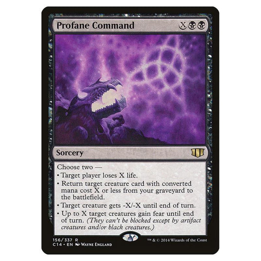 Magic The Gathering - Commander 2014 - Profane Command - 156