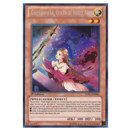 Yu-Gi-Oh! - Legacy of the Valiant - Gwenhwyfar, Queen of Noble Arms (Secret Rare) LVAL-EN086