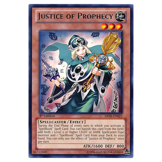 Yu-Gi-Oh! - Abyss Rising - Justice of Prophecy (Rare) ABYR-EN023