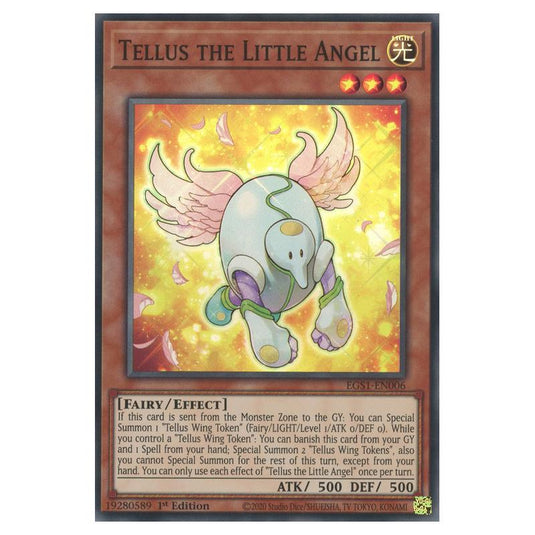 Yu-Gi-Oh! - Egyptian God Deck - Slifer the Sky Dragon - Tellus the Little Angel (Super Rare) EGS1-EN006