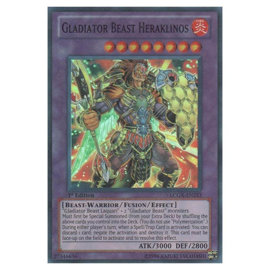 Yu-Gi-Oh! - Legendary Collection 2 - The Duel Academy Years Mega Pack - Gladiator Beast Heraklinos (Super Rare) LCGX-EN253