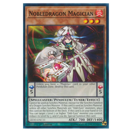 Yu-Gi-Oh! - Legendary Dragon Decks - Nobledragon Magician (Common) LEDD-ENC11