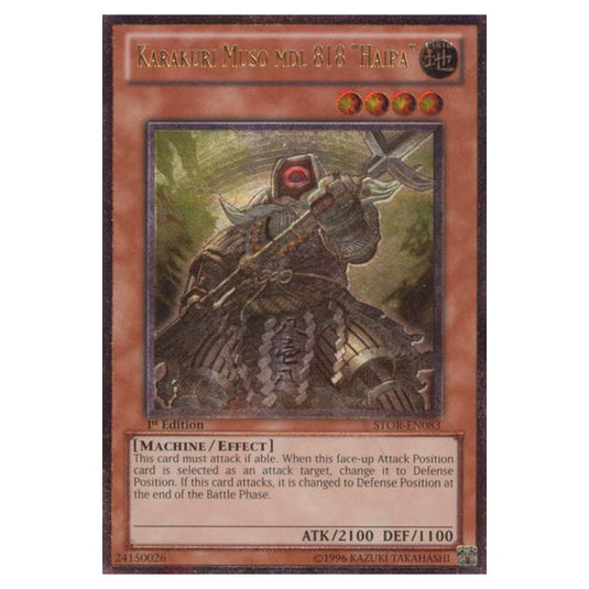 Yu-Gi-Oh! - Storm of Ragnarok - Karakuri Muso mdl 818 \"Haipa\" (Ultimate Rare) STOR-EN083