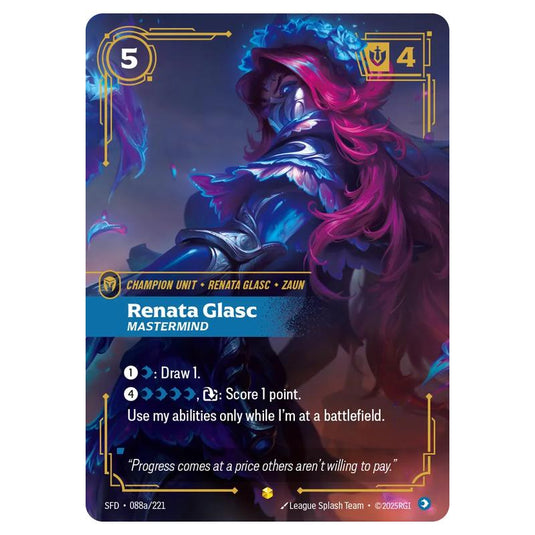 Riftbound: League of Legends TCG - Spiritforged - Renata Glasc - Mastermind - 088a/221