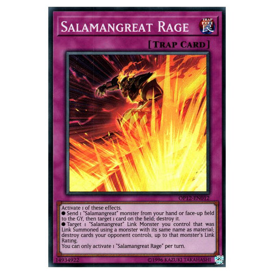 Yu-Gi-Oh! - OTS Tournament Pack 12 - Salamangreat Rage (Super Rare) OP12-EN012