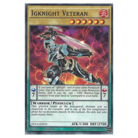 Yu-Gi-Oh! - Dimension of Chaos - Igknight Veteran (Common) DOCS-EN031
