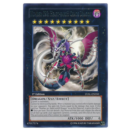 Yu-Gi-Oh! - Legacy of the Valiant - Number C92: Heart-eartH Chaos Dragon (Rare) LVAL-EN050