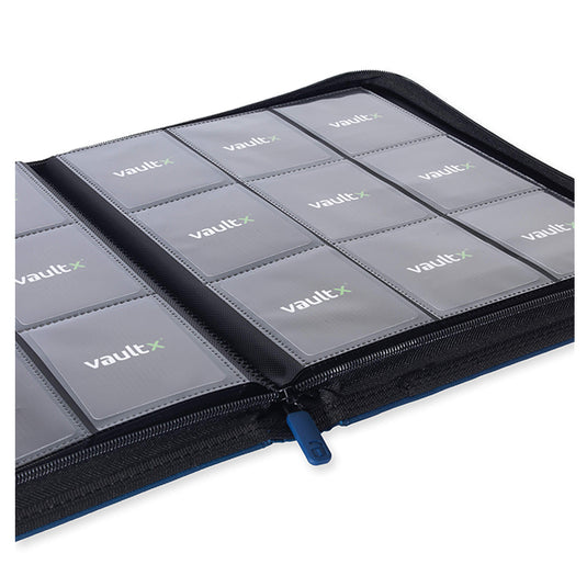 Vault X - 9-Pocket Exo-Tec® - Zip Binder - Blue