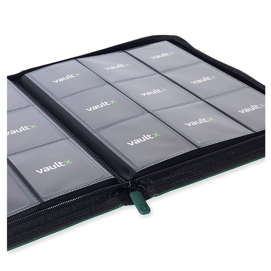 Vault X - 9-Pocket Exo-Tec® - Zip Binder - Green