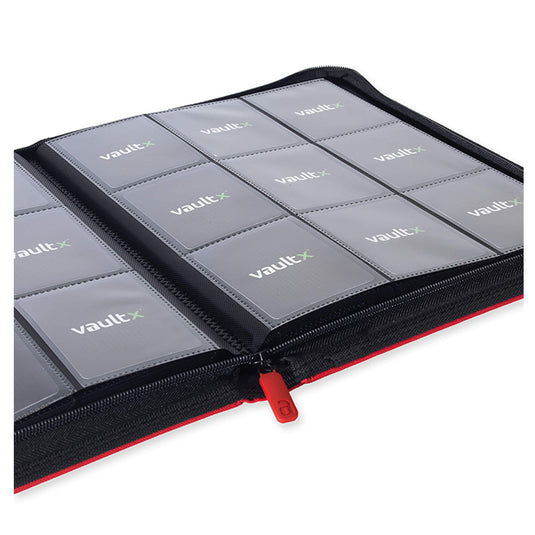 Vault X - 9-Pocket Exo-Tec® - Zip Binder - Red