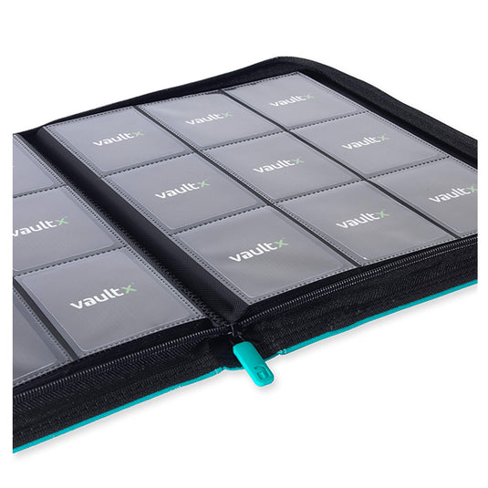 Vault X - 9-Pocket Exo-Tec® - Zip Binder - Teal