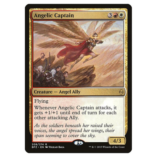 Magic The Gathering - Battle For Zendikar - Angelic Captain - 208/274