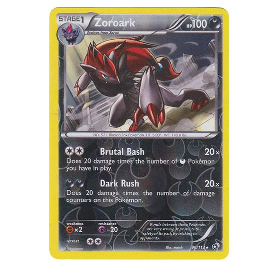 Pokemon - Black & White - Legendary Treasures - (Reverse Holo) Zoroark - 90/113