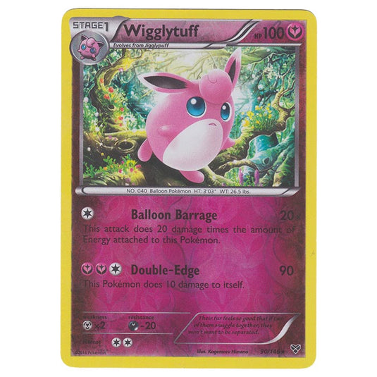 Pokemon - XY Base Set - (Reverse Holo) Wigglytuff - 90/146