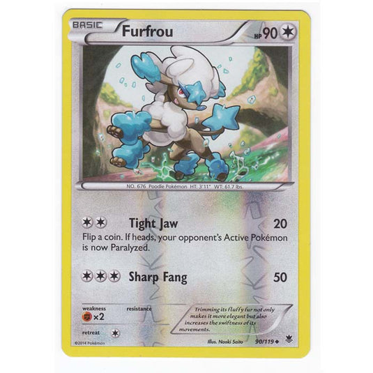 Pokemon - XY Phantom Forces - (Reverse Holo) - Furfrou - 90/119