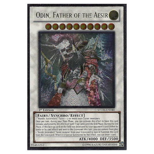 Yu-Gi-Oh! - Storm of Ragnarok - Odin, Father of the Aesir (Ultimate Rare) STOR-EN040
