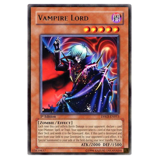 Yu-Gi-Oh! - Duelist Pack - Kaiba - Vampire Lord (Rare) DPKB-EN013