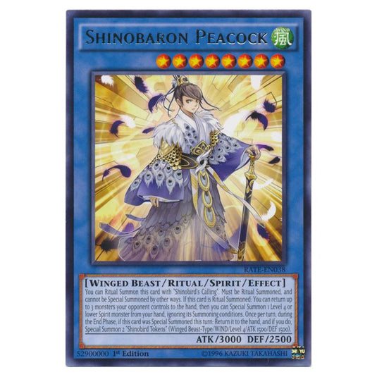 Yu-Gi-Oh! - Raging Tempest - Shinobaron Peacock (Rare) RATE-EN038