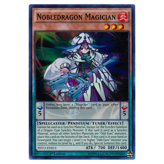 Yu-Gi-Oh! - Pendulum Evolution - Nobledragon Magician (Super Rare) PEVO-EN015