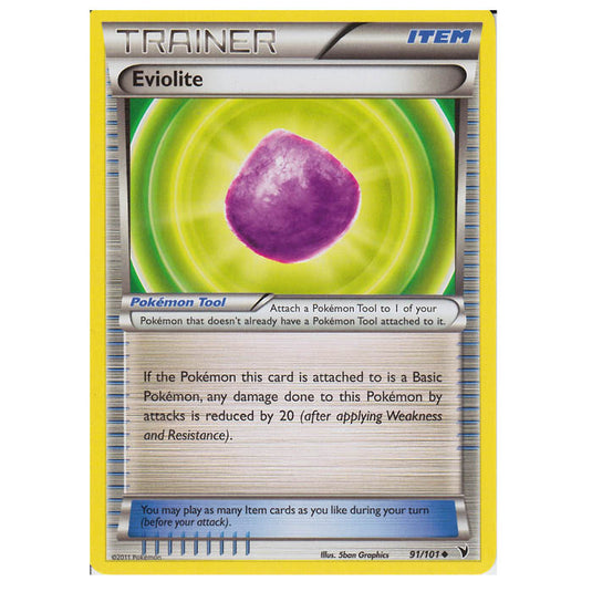 Pokemon - Black & White - Noble Victories - Eviolite 91/101