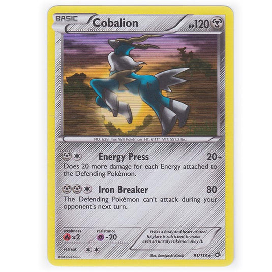 Pokemon - Black & White - Legendary Treasures - Cobalion - 91/113