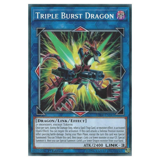 Yu-Gi-Oh! - Structure Deck - Rokket Revolt - Triple Burst Dragon (Common) SDRR-EN045