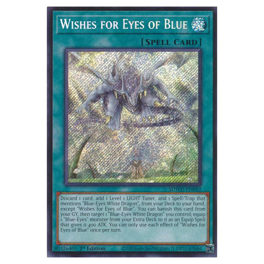 Yu-Gi-Oh! - Structure Deck - Blue-Eyes White Destiny - Wishes for Eyes of Blue (Secret Rare) SDWD-EN042