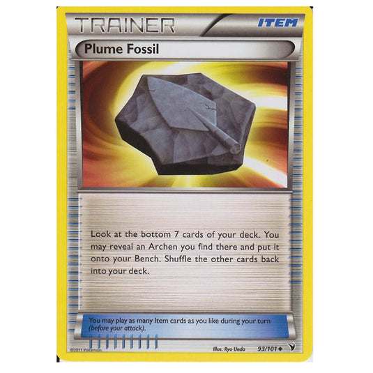 Pokemon - Black & White - Noble Victories - Plume Fossil 93/101