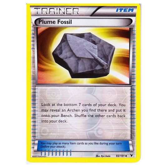 Pokemon - Black & White - Noble Victories - (Reverse Holo) - Plume Fossil 93/101