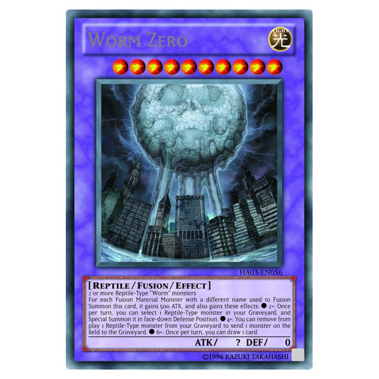 Yu-Gi-Oh! - Hidden Arsenal 3 - Worm Zero (Secret Rare) HA03-EN056