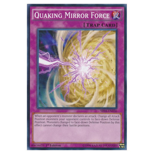 Yu-Gi-Oh! - Dinosmasher\'s Fury Structure Deck - Quaking Mirror Force (Common) SR04-EN036
