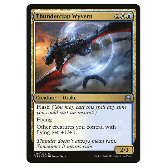 Magic The Gathering - Magic Origins - Thunderclap Wyvern - 218/272