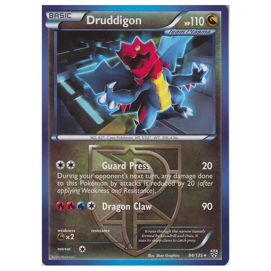Pokemon - Black & White - Plasma Storm - Druddigon - 94/135