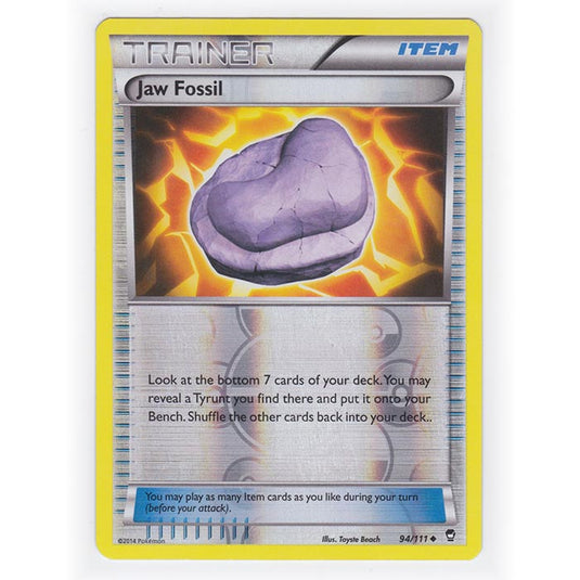 Pokemon - XY Furious Fists - (Reverse Holo) - Jaw Fossil - 94/111