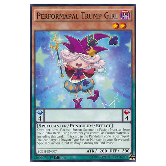 Yu-Gi-Oh! - Breakers of Shadow - Performapal Trump Girl (Common) BOSH-EN007