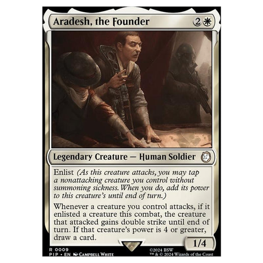 Magic The Gathering - Fallout - Aradesh, The Founder - 9 (Foil)