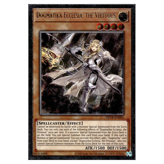 Yu-Gi-Oh! - OTS Tournament Pack 18 - Dogmatika Ecclesia, the Virtuous (Ultimate Rare) OP18-EN001