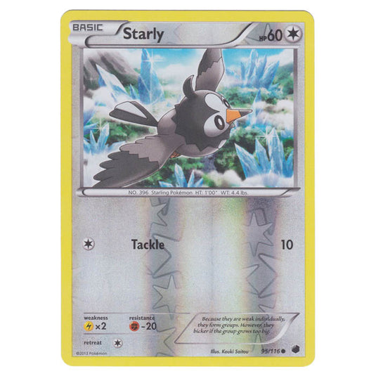 Pokemon - Black & White - Plasma Freeze - (Reverse Holo) Starly - 95/116