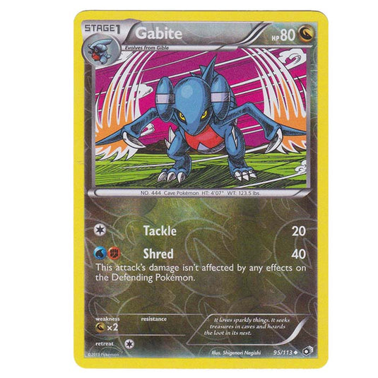 Pokemon - Black & White - Legendary Treasures - (Reverse Holo) Gabite - 95/113
