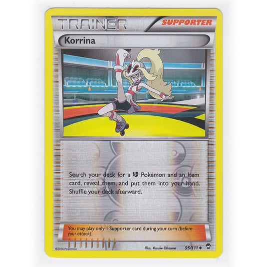Pokemon - XY Furious Fists - (Reverse Holo) - Korrina - 95/111