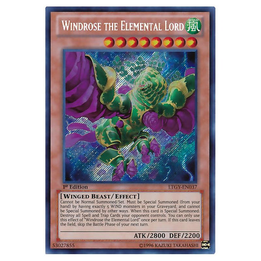 Yu-Gi-Oh! - Lord of the Tachyon Galaxy - Windrose the Elemental Lord (Secret Rare) LTGY-EN037