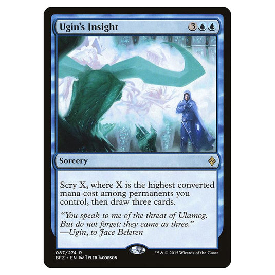 Magic The Gathering - Battle For Zendikar - Ugin's Insight - 87/274 (Foil)